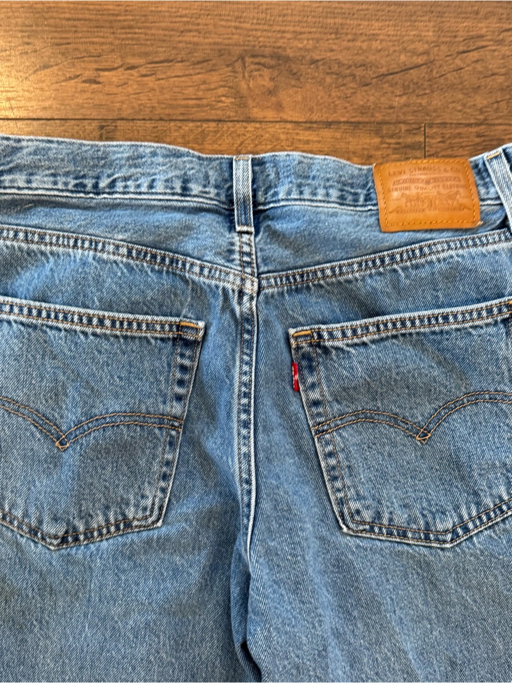 Levi's Baggy Dad Medium Wash Blue Denim Jeans 5-Pocket Women Size 28 - Picture 10 of 11
